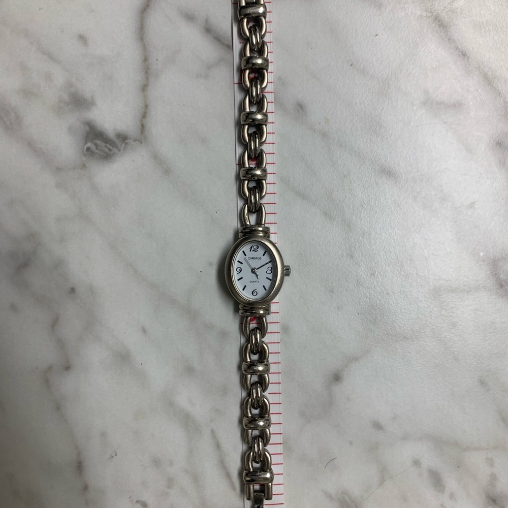 Carriage Silver Women's Watch with New Battery